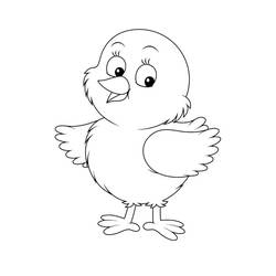 Desenho Galinha e Pintinho (Animais) #193177 para imprimir e colorir