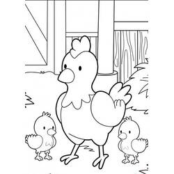 Desenho Galinha e Pintinho (Animais) #193196 para imprimir e colorir