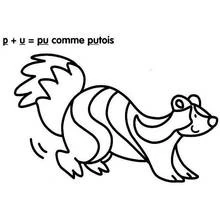 Desenho Gambá (Animais) #11293 para imprimir e colorir