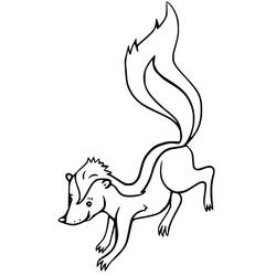 Desenho Gambá (Animais) #205291 para imprimir e colorir
