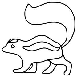 Desenho Gambá (Animais) #205307 para imprimir e colorir