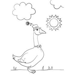 Página para colorir de Ganso (Animais) #188116, pronta para imprimir