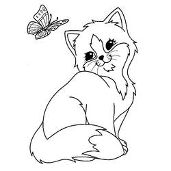 Página para colorir: Gatinho (animais) #18021 - Páginas para Colorir Imprimíveis Gratuitamente
