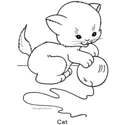 Página para colorir: Gatinho (animais) #18026 - Páginas para Colorir Imprimíveis Gratuitamente