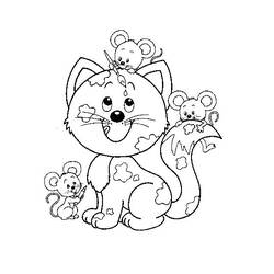 Página para colorir: Gatinho (animais) #18041 - Páginas para Colorir Imprimíveis Gratuitamente