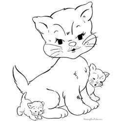 Página para colorir: Gatinho (animais) #18064 - Páginas para Colorir Imprimíveis Gratuitamente