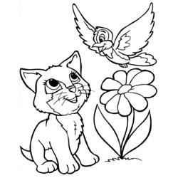 Página para colorir: Gatinho (animais) #18087 - Páginas para Colorir Imprimíveis Gratuitamente