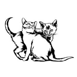Página para colorir: Gato (animais) #1785 - Páginas para Colorir Imprimíveis Gratuitamente