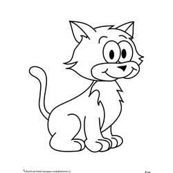 Página para colorir: Gato (animais) #1796 - Páginas para Colorir Imprimíveis Gratuitamente