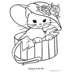 Página para colorir: Gato (animais) #1807 - Páginas para Colorir Imprimíveis Gratuitamente