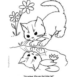 Página para colorir: Gato (animais) #1813 - Páginas para Colorir Imprimíveis Gratuitamente