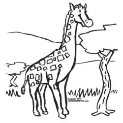 Página para colorir: Girafa (animais) #7287 - Páginas para Colorir Imprimíveis Gratuitamente