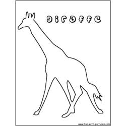 Página para colorir: Girafa (animais) #7319 - Páginas para Colorir Imprimíveis Gratuitamente