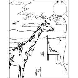 Página para colorir: Girafa (animais) #7322 - Páginas para Colorir Imprimíveis Gratuitamente