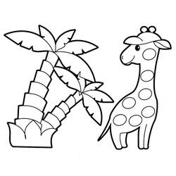 Página para colorir: Girafa (animais) #7352 - Páginas para Colorir Imprimíveis Gratuitamente