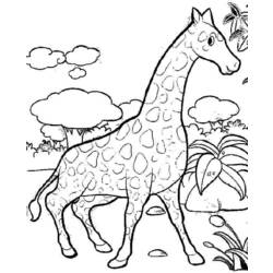 Página para colorir: Girafa (animais) #7380 - Páginas para Colorir Imprimíveis Gratuitamente