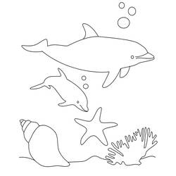 Página para colorir: Golfinho (animais) #5106 - Páginas para Colorir Imprimíveis Gratuitamente