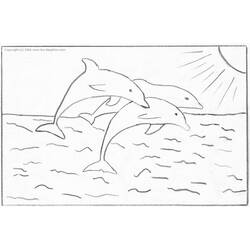 Página para colorir: Golfinho (animais) #5173 - Páginas para Colorir Imprimíveis Gratuitamente