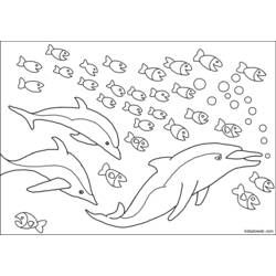 Página para colorir: Golfinho (animais) #5183 - Páginas para Colorir Imprimíveis Gratuitamente