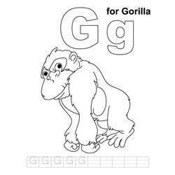 Página para colorir: Gorila (animais) #7457 - Páginas para Colorir Imprimíveis Gratuitamente