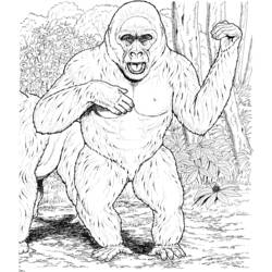 Página para colorir: Gorila (animais) #7561 - Páginas para Colorir Imprimíveis Gratuitamente