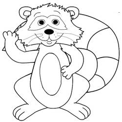 Página para colorir: Guaxinim (Animais) #208502 - Páginas para Colorir Imprimíveis Gratuitamente