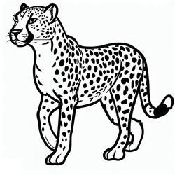 Desenho Guepardo (Animais) #188859 para imprimir e colorir