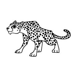 Página para colorir: guepardo (animais) #7892 - Páginas para Colorir Imprimíveis Gratuitamente
