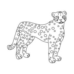 Página para colorir: guepardo (animais) #7910 - Páginas para Colorir Imprimíveis Gratuitamente
