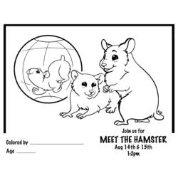 Página para colorir: hamster (animais) #8095 - Páginas para Colorir Imprimíveis Gratuitamente