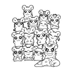 Página para colorir: hamster (animais) #8099 - Páginas para Colorir Imprimíveis Gratuitamente