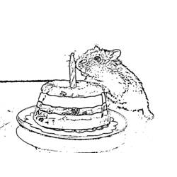 Página para colorir: hamster (animais) #8119 - Páginas para Colorir Imprimíveis Gratuitamente