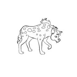 Página para colorir: Hiena (animais) #19629 - Páginas para Colorir Imprimíveis Gratuitamente