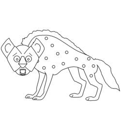 Página para colorir: Hiena (animais) #19631 - Páginas para Colorir Imprimíveis Gratuitamente