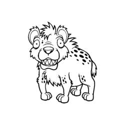 Página para colorir: Hiena (animais) #19686 - Páginas para Colorir Imprimíveis Gratuitamente