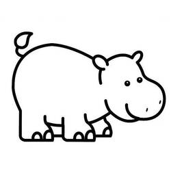 Página para colorir: hipopótamo (animais) #8628 - Páginas para Colorir Imprimíveis Gratuitamente