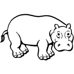Página para colorir: hipopótamo (animais) #8631 - Páginas para Colorir Imprimíveis Gratuitamente