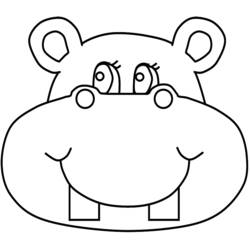Página para colorir: hipopótamo (animais) #8632 - Páginas para Colorir Imprimíveis Gratuitamente