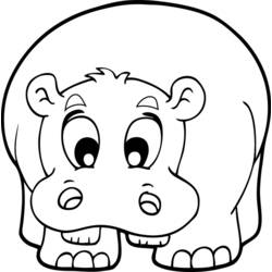 Página para colorir: hipopótamo (animais) #8644 - Páginas para Colorir Imprimíveis Gratuitamente