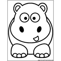 Página para colorir: hipopótamo (animais) #8651 - Páginas para Colorir Imprimíveis Gratuitamente