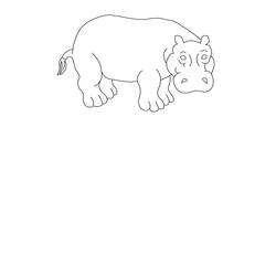 Página para colorir: hipopótamo (animais) #8666 - Páginas para Colorir Imprimíveis Gratuitamente
