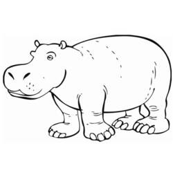Página para colorir: hipopótamo (animais) #8669 - Páginas para Colorir Imprimíveis Gratuitamente