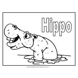 Página para colorir: hipopótamo (animais) #8677 - Páginas para Colorir Imprimíveis Gratuitamente
