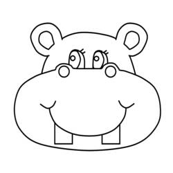 Página para colorir: hipopótamo (animais) #8684 - Páginas para Colorir Imprimíveis Gratuitamente