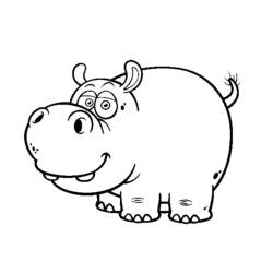 Página para colorir: hipopótamo (animais) #8687 - Páginas para Colorir Imprimíveis Gratuitamente