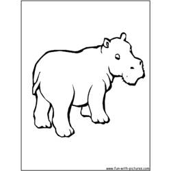 Página para colorir: hipopótamo (animais) #8707 - Páginas para Colorir Imprimíveis Gratuitamente