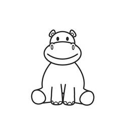 Página para colorir: hipopótamo (animais) #8720 - Páginas para Colorir Imprimíveis Gratuitamente