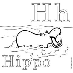 Página para colorir: hipopótamo (animais) #8723 - Páginas para Colorir Imprimíveis Gratuitamente