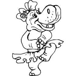 Página para colorir: hipopótamo (animais) #8741 - Páginas para Colorir Imprimíveis Gratuitamente