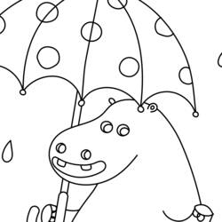 Página para colorir: hipopótamo (animais) #8750 - Páginas para Colorir Imprimíveis Gratuitamente